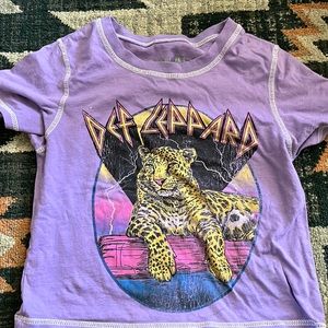 Def Leopard Crop top